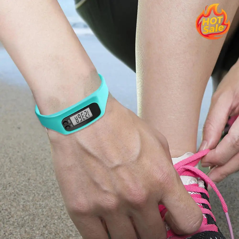LED Pedometer Bracelet – Step Counter & Calorie Tracker