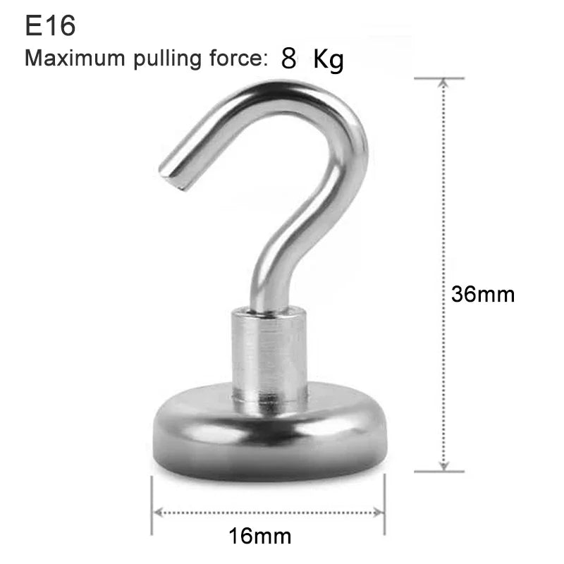 Strong Magnetic Wall Hooks – Kitchen, Bathroom & Home Storage