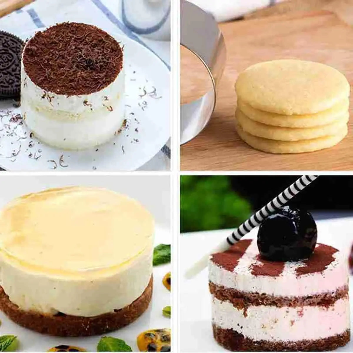 Stainless Steel Round Cake Ring Mold | Mousse & Pastry Cutter