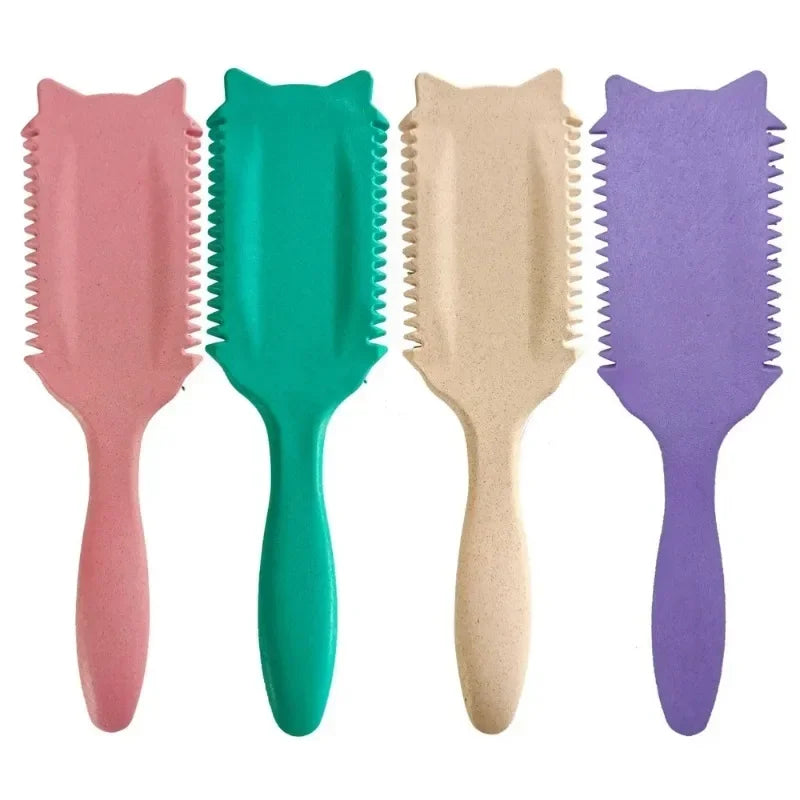 Boar Bristle Curl Defining Brush – Detangling Styling Comb