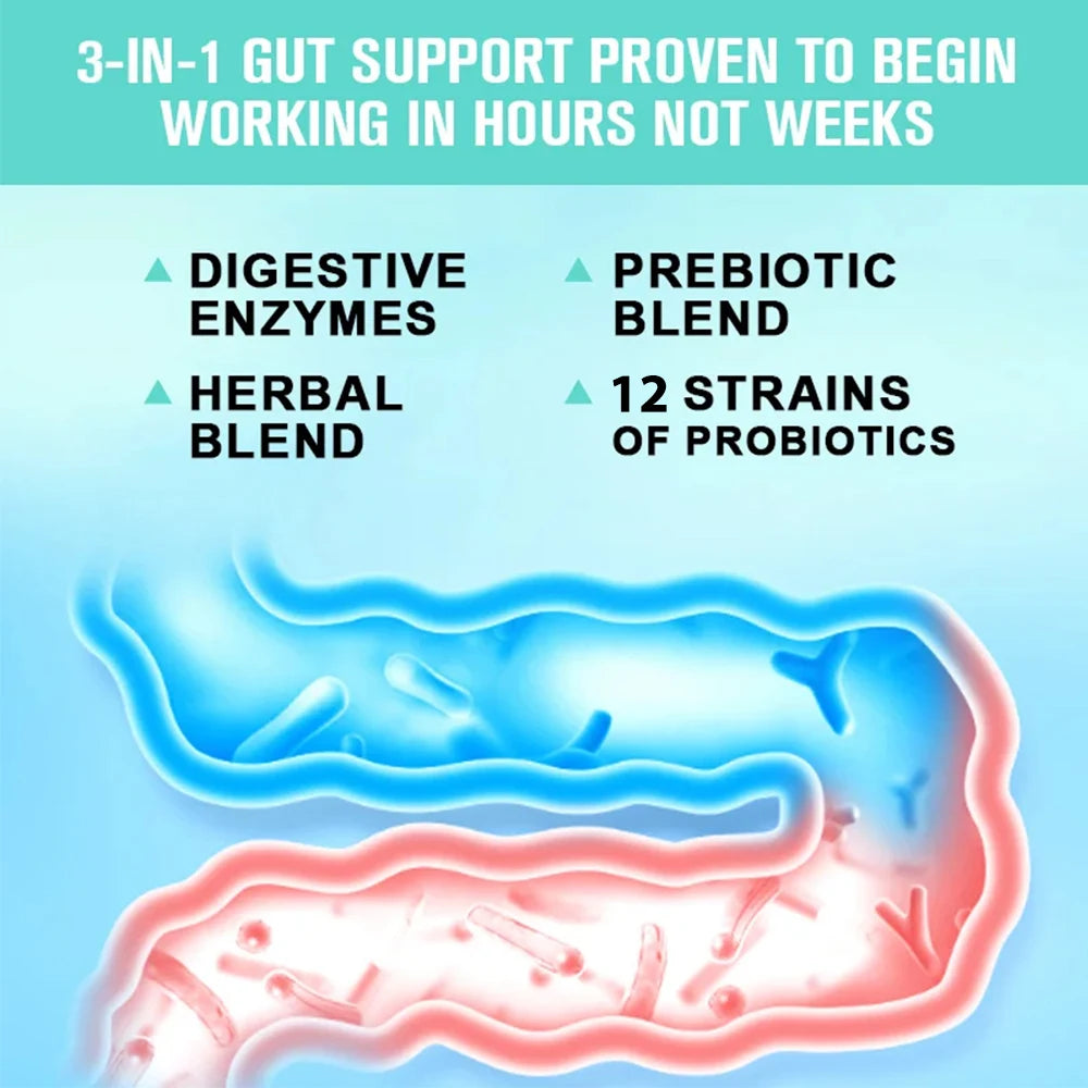 Probiotic Capsules 10B CFU | Prebiotics & Digestive Enzymes