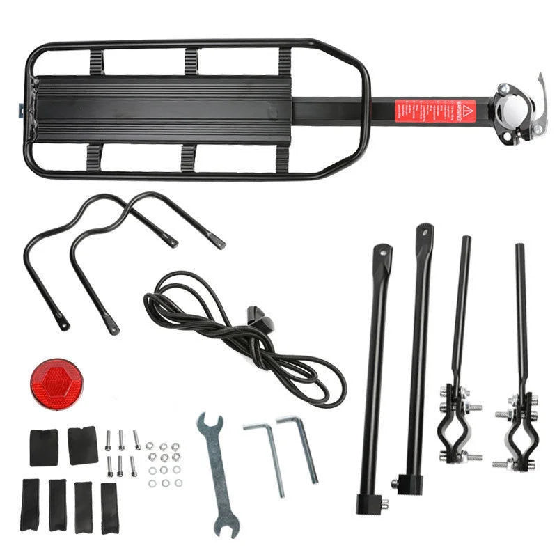 Mountain Bike Carrier With Reflective Plate Riding Equipment Quick Disassembly Aluminum Alloy Bicycle Rear Shelf Bicycle Parts Peaceful Pleasures Health and Wellness