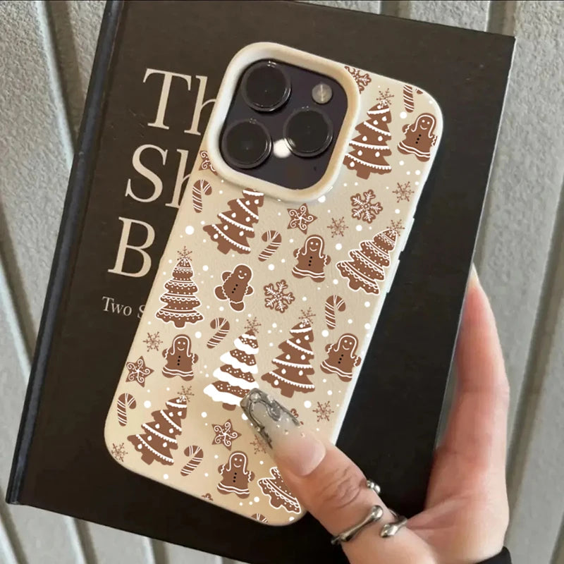 Shockproof Soft Cover Christmas Tree Snowflake Pattern Phone Case For iPhone 17 16 15 14 13 12 11 17 Pro Max Air XSMax XS XR X Peaceful Pleasures Health and Wellness White-B iPhone 14 Plus