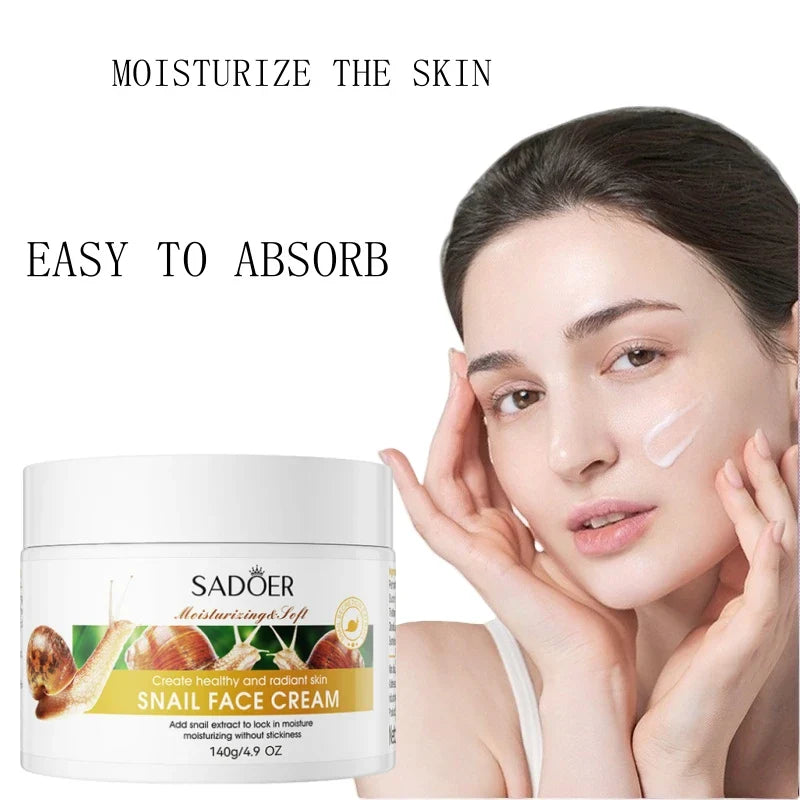 SADOER 140g Snail Moisturizing Cream – Hydrates & Firms