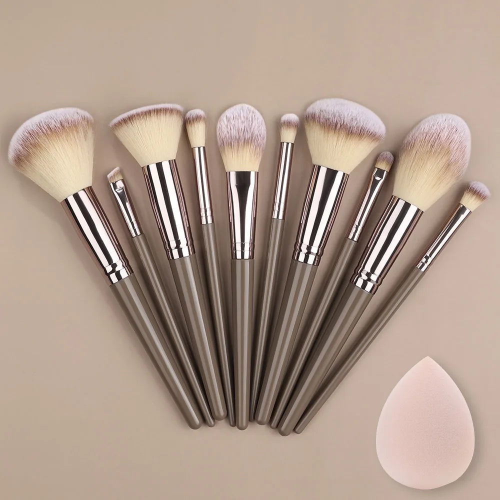 RUNTOIN Makeup Brush Set 3–20 Pcs | Soft Synthetic Brushes