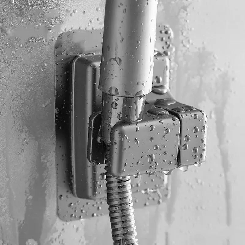 Adjustable Self-Adhesive Shower Head Holder | Wall Mount Bracket
