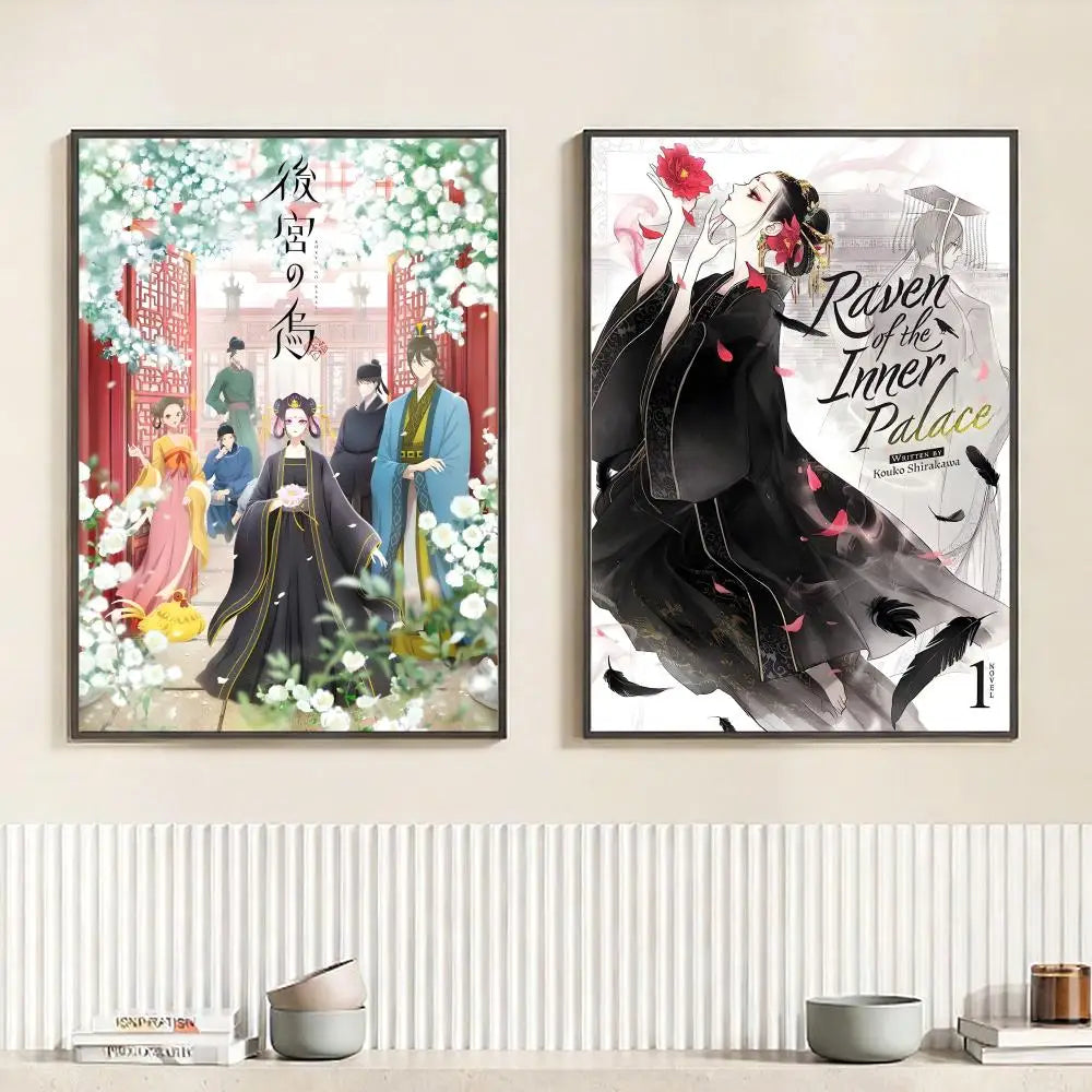 Raven of the Inner Palace Anime Poster | HD Self-Adhesive Wall Art Anime Wall Poster Peaceful Pleasures Health and Wellness