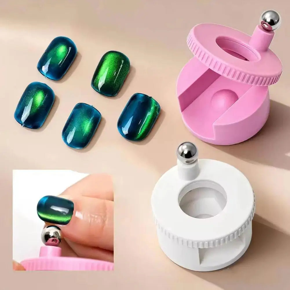 Cat Eye Nail Magnet Tool – Wide Light & Rotating Multi-Effect