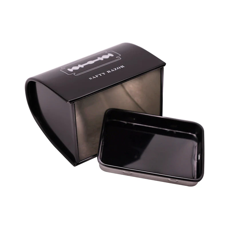 Mini Barber Blade Disposal Case Safe Storage Safe Guard Razor Blade Recycling Container Box Professional Recycling Blade Tools Peaceful Pleasures Health and Wellness