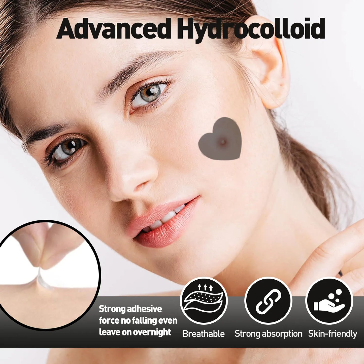 Invisible Waterproof Hydrocolloid Acne Patches – All Skin Types