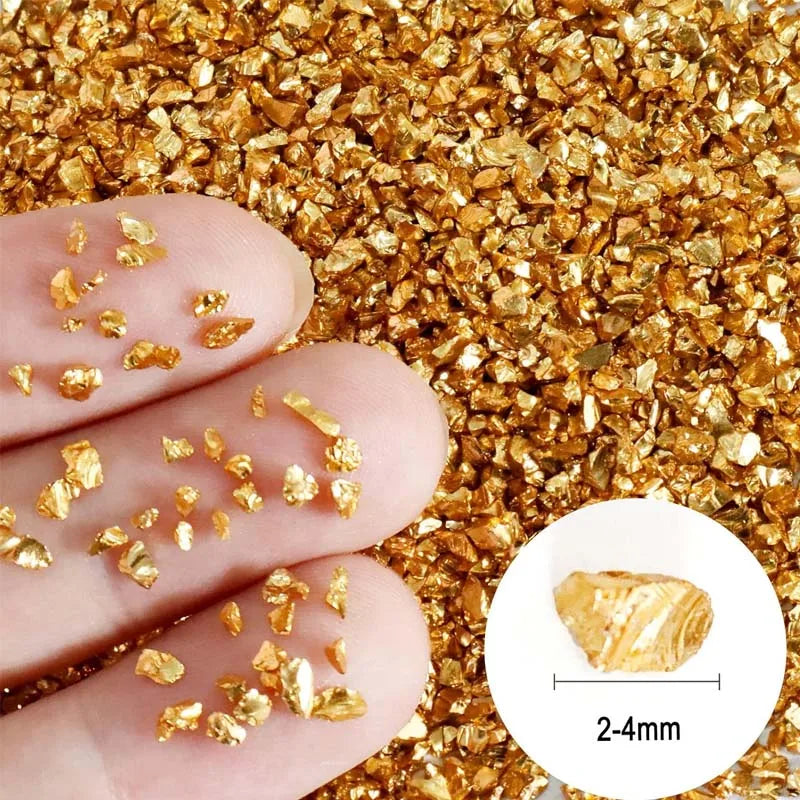 50g Gold Stone Metallic Flakes – Resin Inclusions & Glitter Art