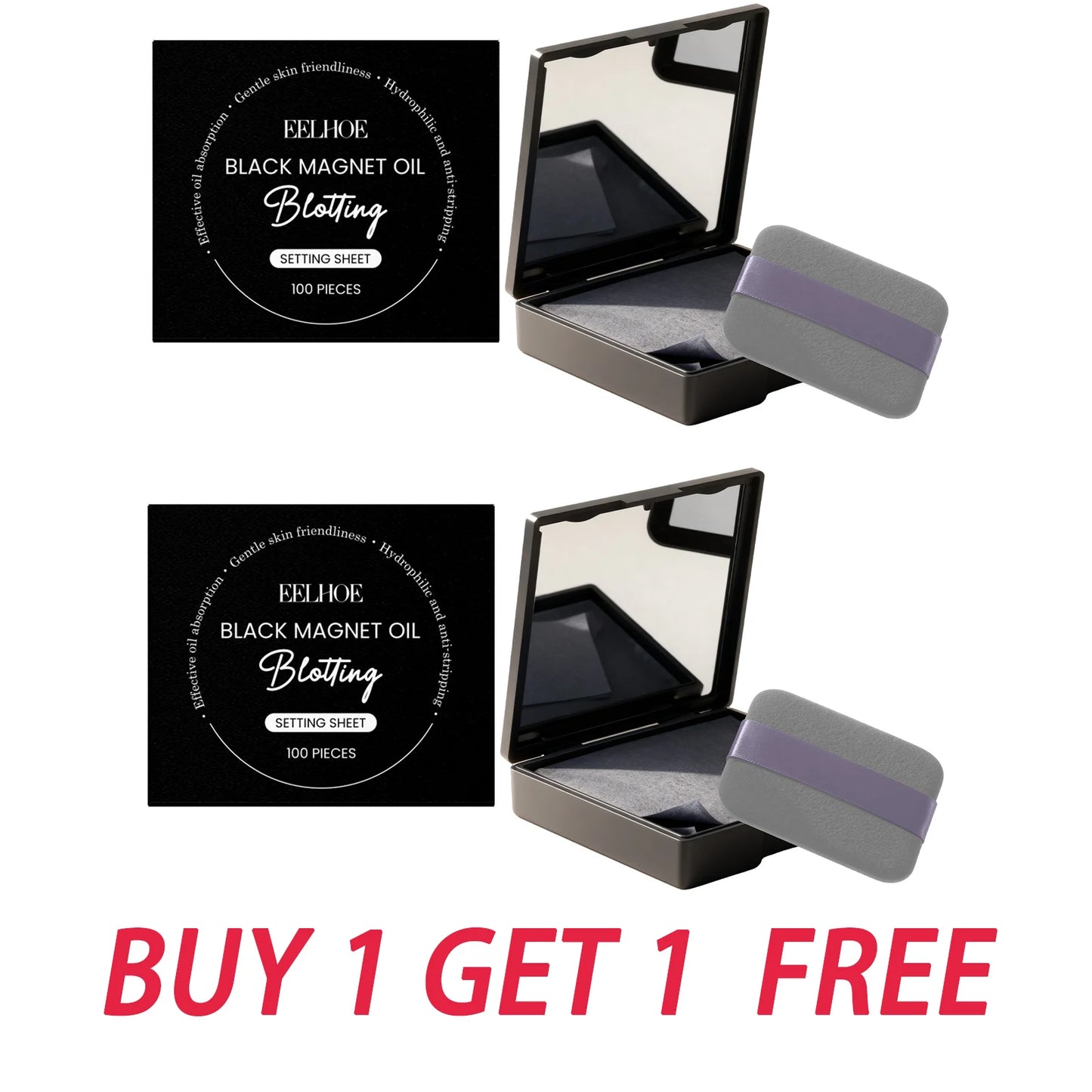 Eelhoe Facial Oil-Blotting Papers 100pc | Matte Oil Control Oil Blotting Sheets Peaceful Pleasures Health and Wellness BUY 1 GET 1 FREE