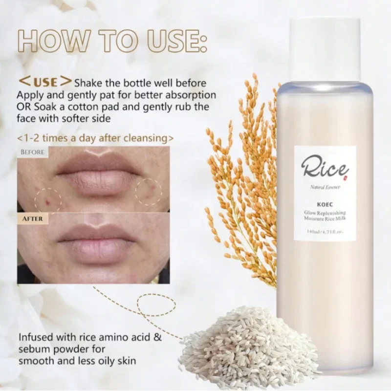 Rice Honey Facial Skincare Set Deep Moisturizing Toner Refreshing Serum Soothing And Brightening Face Cream Korean Skincare Peaceful Pleasures Health and Wellness