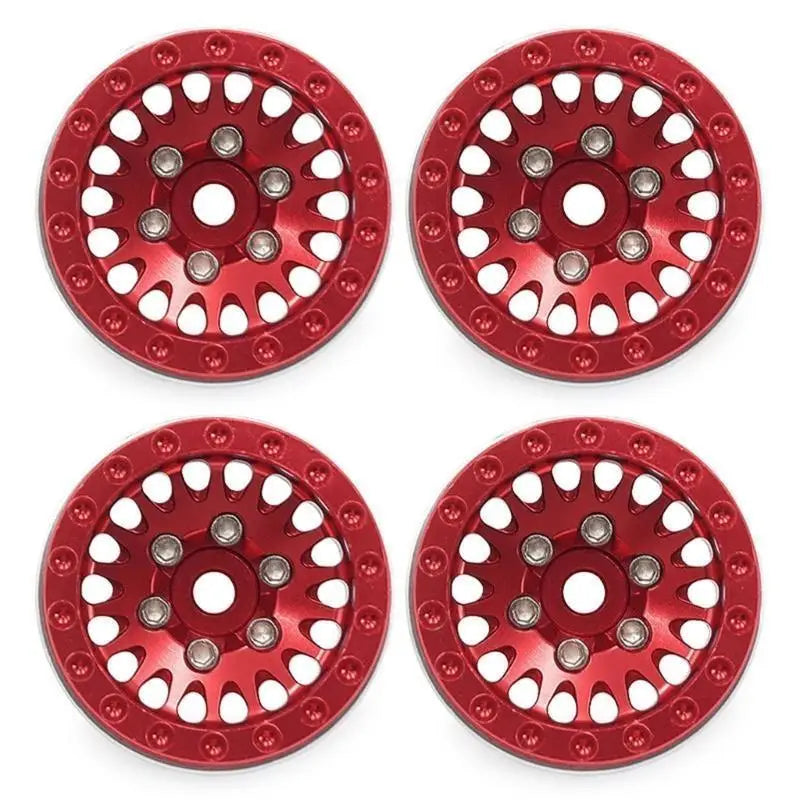 1.0" Beadlock Wheel Hubs 4pcs for RC Crawlers TRX4M SCX24