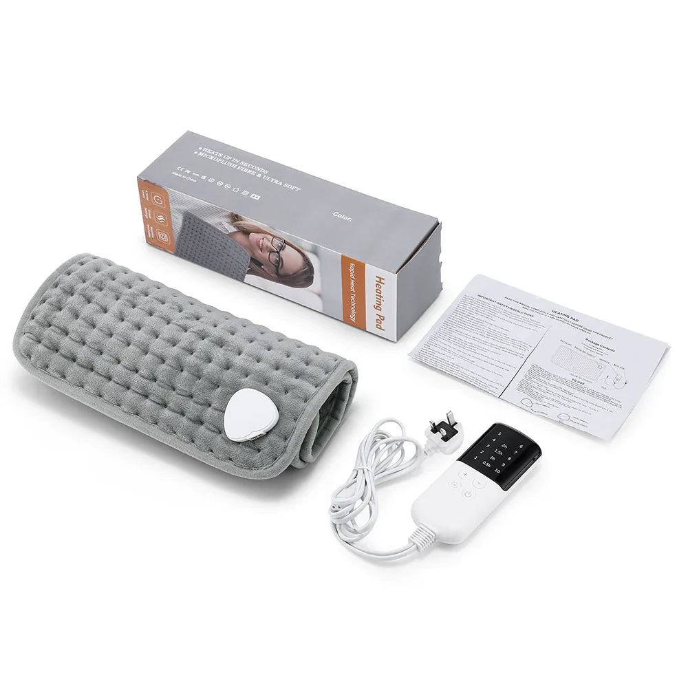 Electric Heating Pad 10-Level Temp & Timer | Soft Body Warmer