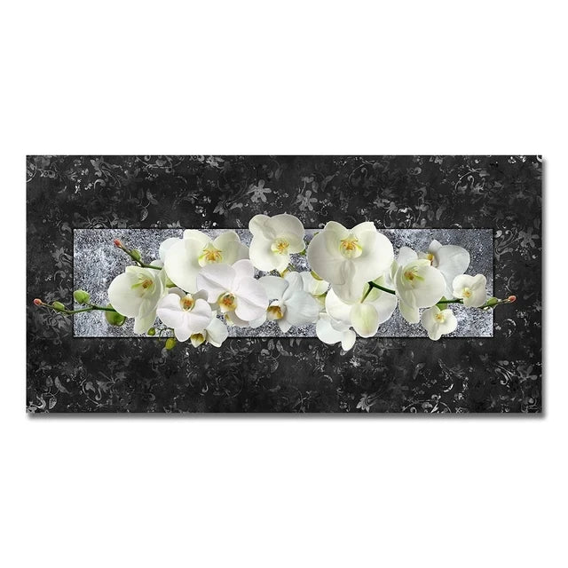 Modern Abstract Gold Flower Oil Painting on Canvas Posters and Prints Wall Art Canvas Painting Wall Picture for Home Decorati Peaceful Pleasures Health and Wellness F 50x70cm Unframed