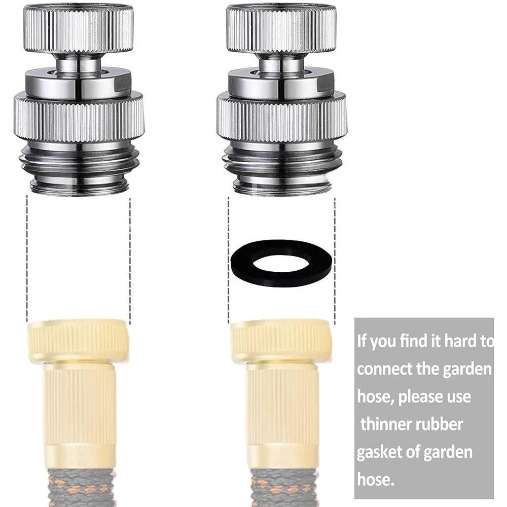 Brass Faucet Adapter Set – Garden Hose & Shower Connector