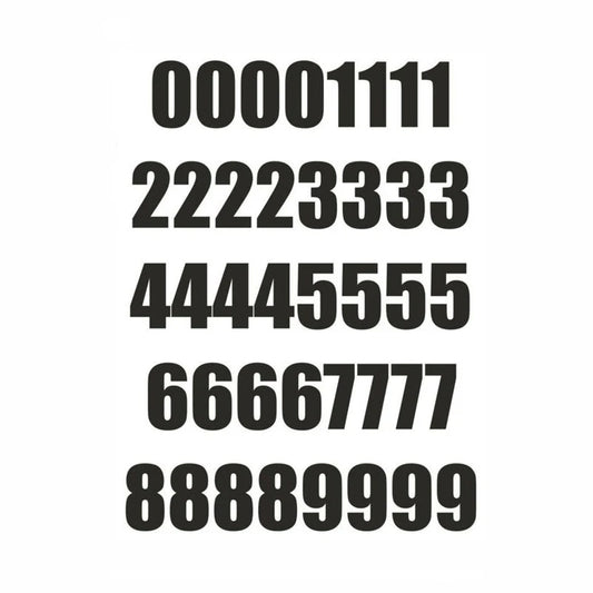 40*25mm 40PCs Number Sheet Sticker Vinyl Decal Car Bike Door Wheelie Bin Race Peaceful Pleasures Health and Wellness Blue