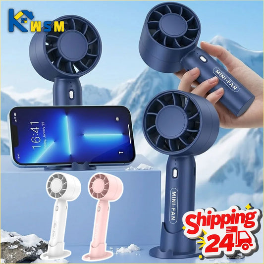 Mini USB Rechargeable Handheld Fan – 3 Speed Portable Desk Fan Portable Handheld Fan Oasis Select