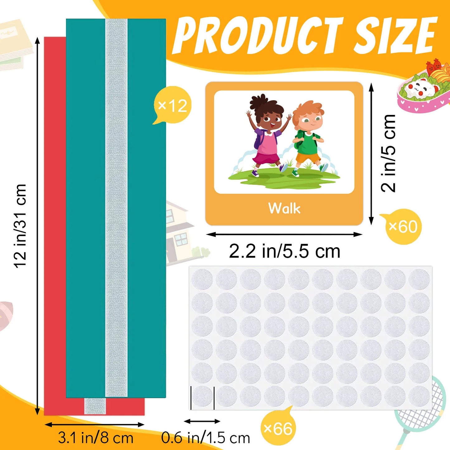 Visual Schedule for Kids Chore Chart,Calendar Chart Autism Learning Materials Kids Visual Behavioral Montessori Educational Toys Peaceful Pleasures Health and Wellness