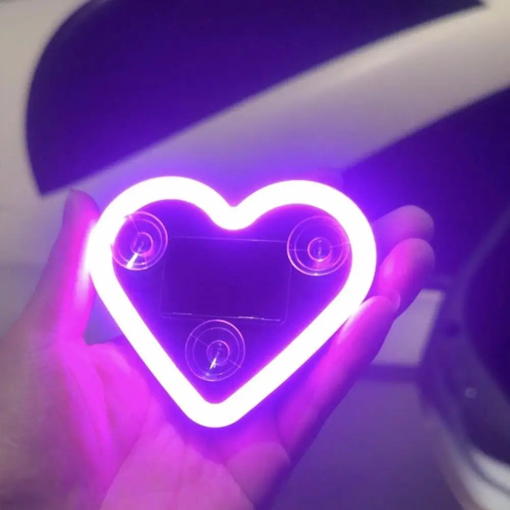 Solar Heart-Shaped Car Atmosphere Light | 5 LED Modes