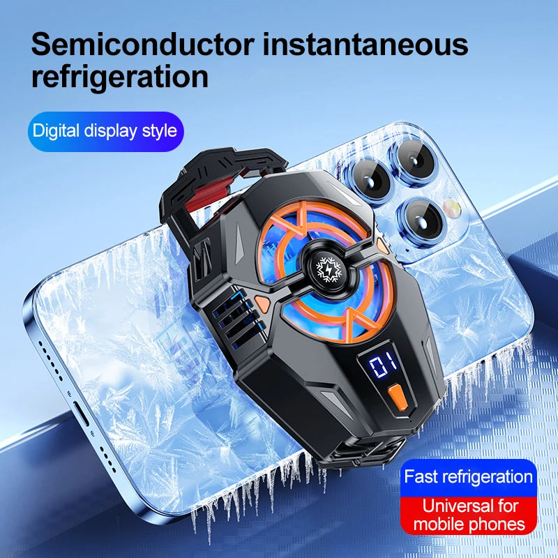 Portable Cooler For Mobile Phone Radiator Cooling Fan For Mobile Phone Fan Cell Cooling Plate Phone Cooler For Games Black Shark Peaceful Pleasures Health and Wellness Digital display