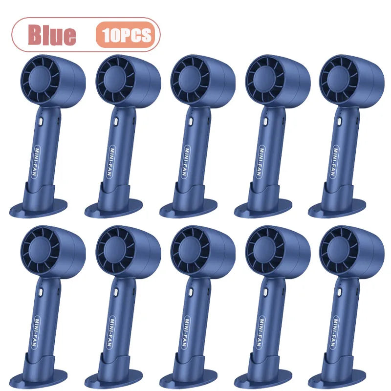 Mini USB Rechargeable Handheld Fan – 3 Speed Portable Desk Fan