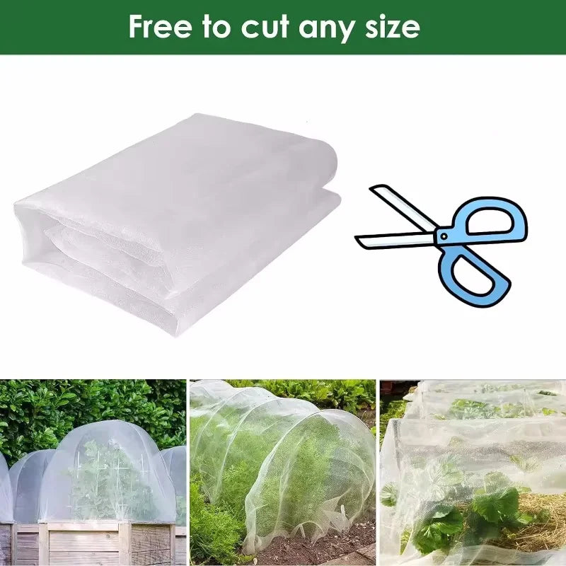 60 Mesh Garden Insect Netting | Pest & Bird Proof Plant Cover
