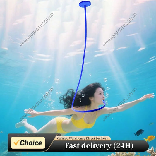 Diving Snorkel Breathing Tube Easy To Carry Diving Dry Snorkel Underwater Snorkeling Equipment for Freediving Swim Training Peaceful Pleasures Health and Wellness