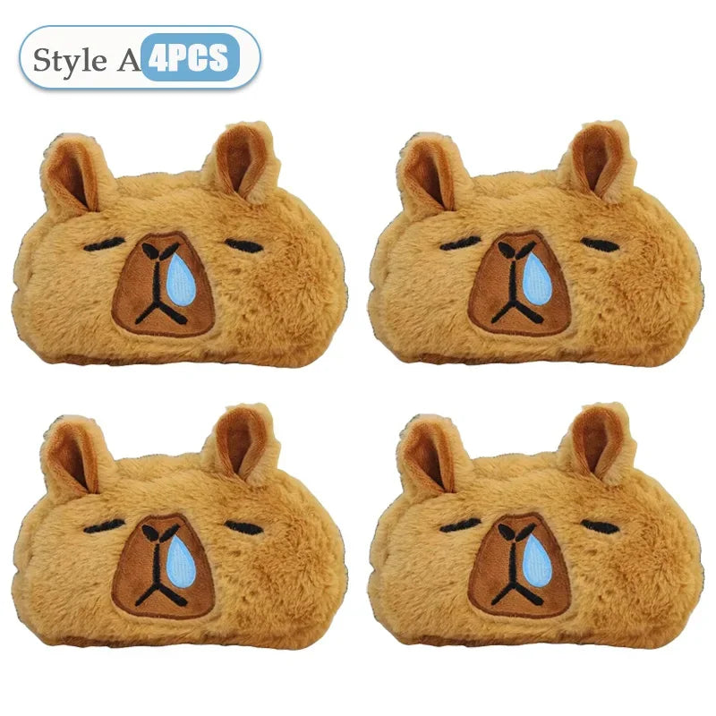 Kids Cute Capybara Plush Pencil Case – Large Capacity Pouch