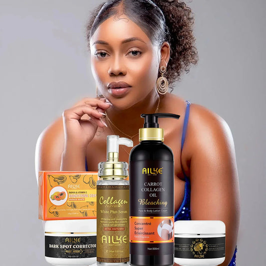 AILKE Collagen 5-in-1 Skin Care Set – Brightening & Moisturizing Skin Care Set Peaceful Pleasures Health and Wellness