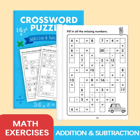 Children's Mental Math Number Fill-in Fun Addition Subtraction Peaceful Pleasures Health and Wellness