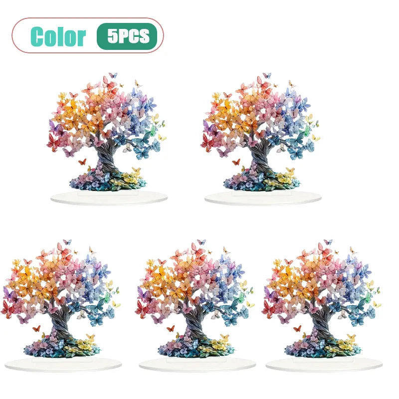 Tree of Life Butterfly Acrylic Figurine | Valentine's Day Decor