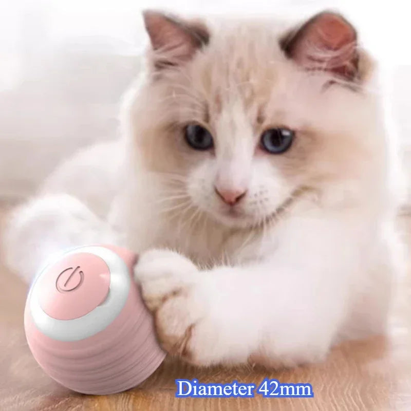 Electric Interactive Cat Ball Toy – Auto 360° Rolling & Spinning