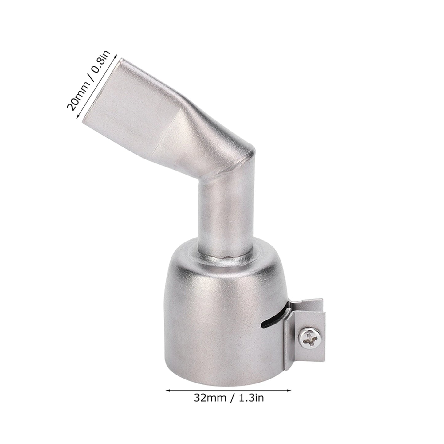 Welding Gun Nozzle Flat 120 Degree Stainless Steel Air Plastic Weld