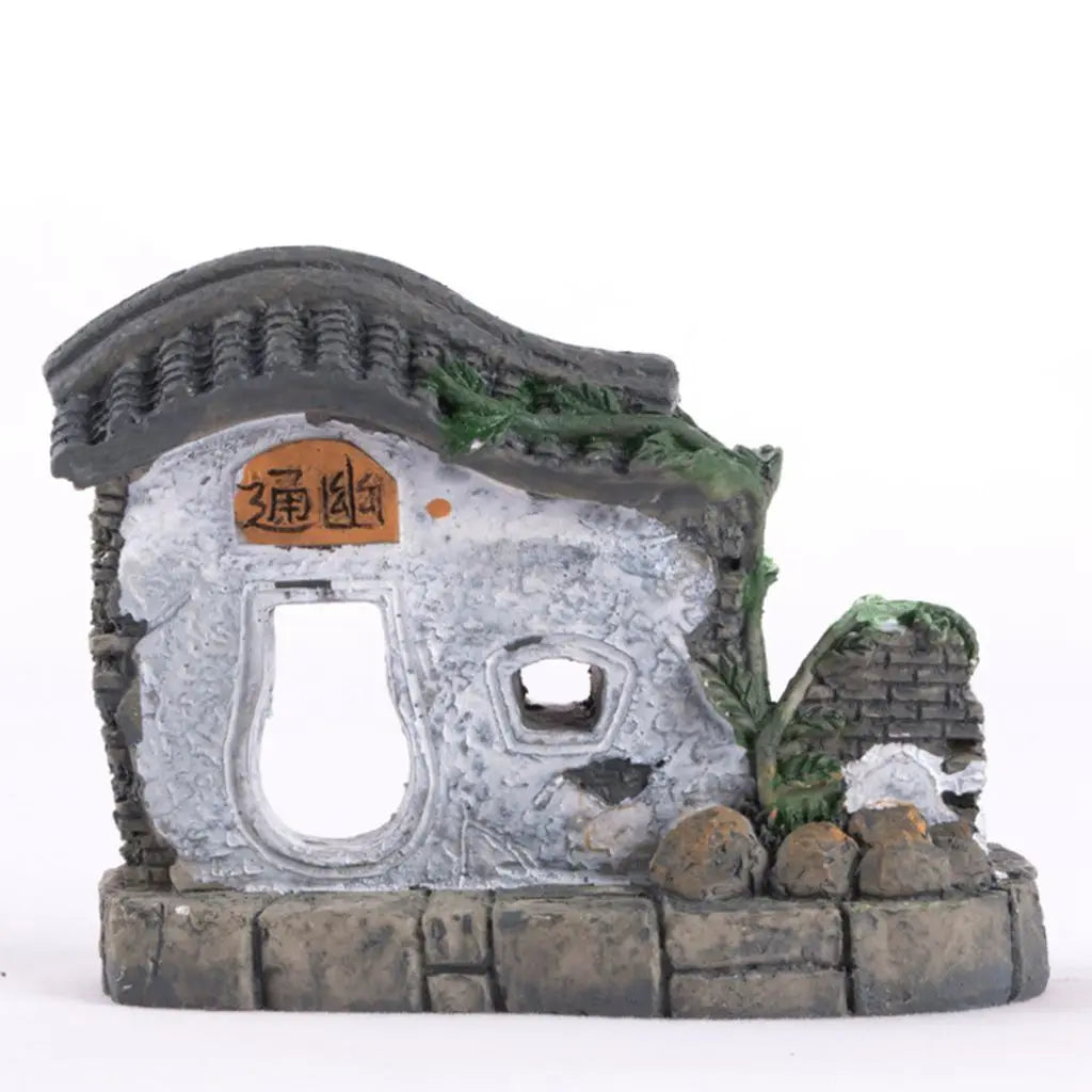 Resin Miniature Figurine House Model | Bonsai & Home Decor