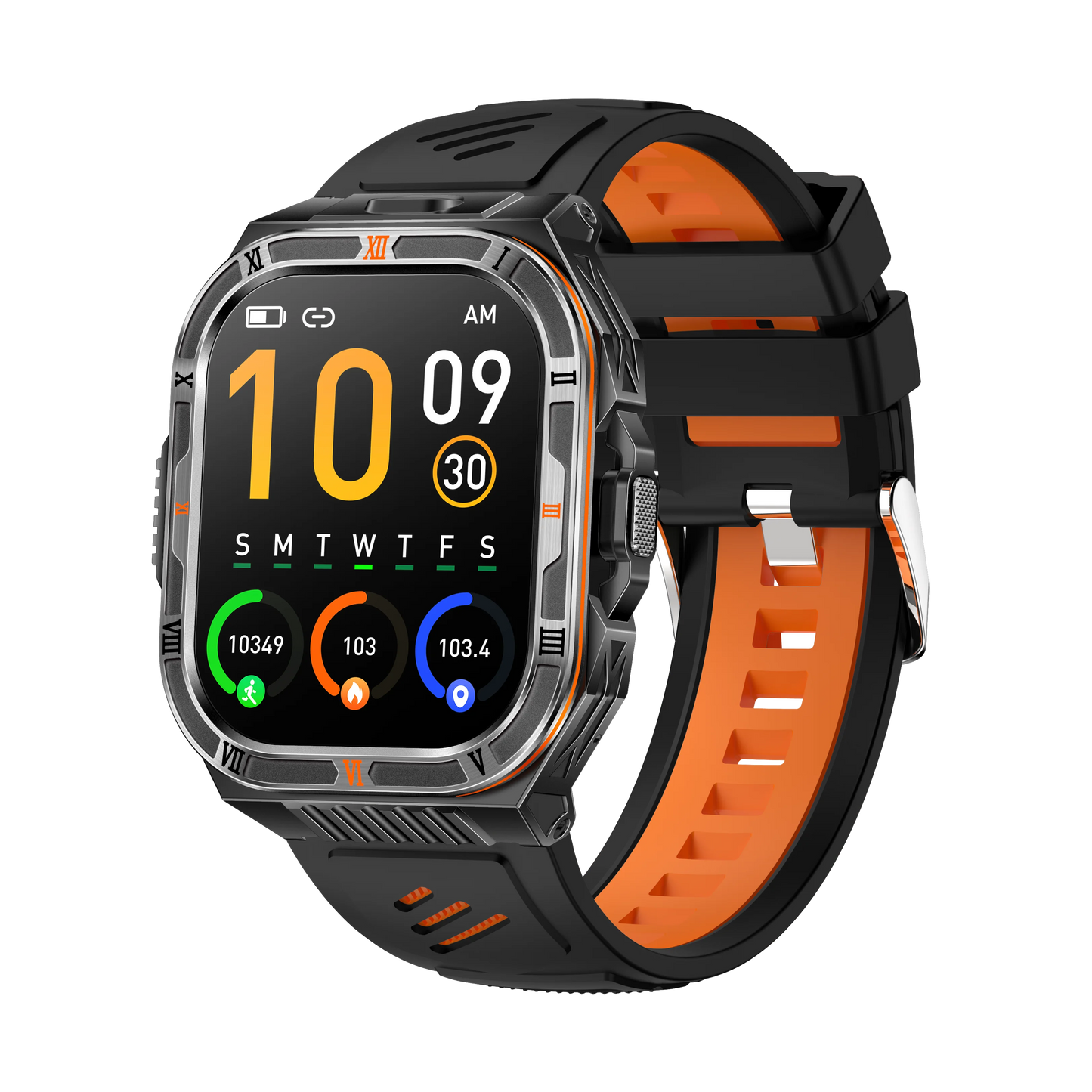 Yoateo Men's Smart Watch | Flashlight, Compass, Bluetooth Call