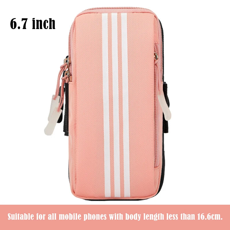 armband on the phone running bag for phone bags accessories wrist armbands mp3 mp4 bags sport phone cell phone accessories woman Peaceful Pleasures Health and Wellness Pink(6.7 inch) China Mainland