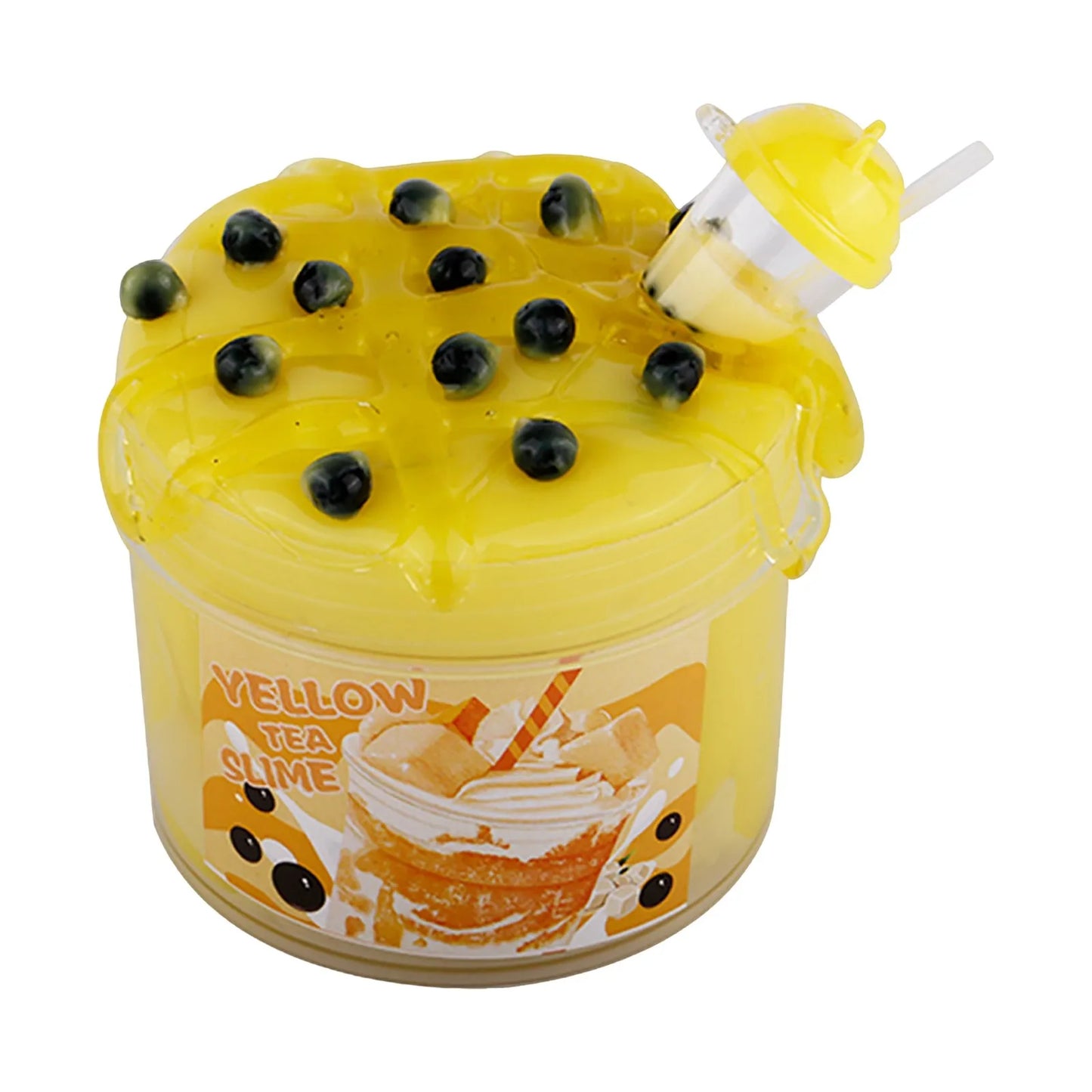 Soft Slime Kit Fruit Crunchy Non-Sticky Jelly Cube Slime Stress Relief Glitter Children's Toy Gifts Party Favor Gifts Peaceful Pleasures Health and Wellness Yellow One Size