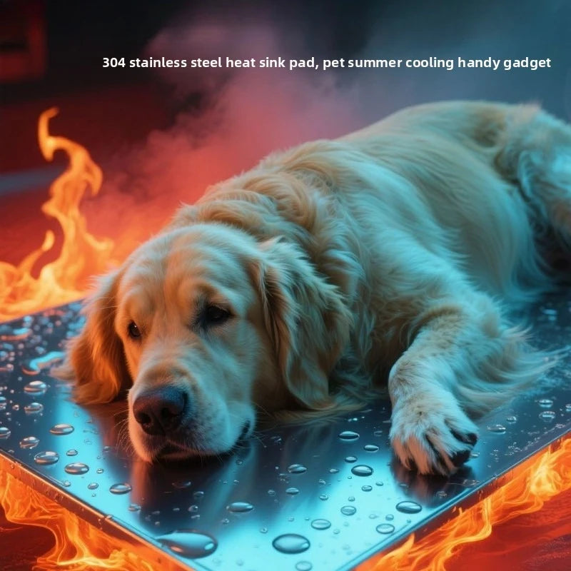Pet cooling pad summer cooling plate heat dissipation pad summer cooling and heat dissipation stainless steel plate pet supplies Peaceful Pleasures Health and Wellness