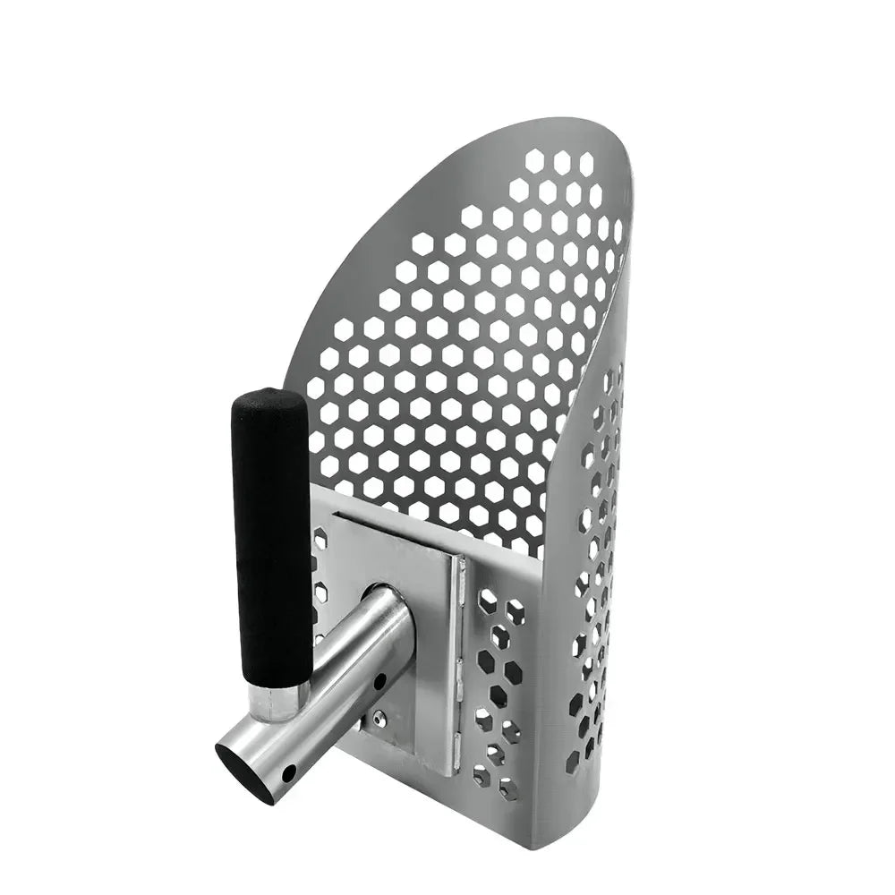 Portable Stainless Steel Metal Detecting Sand Scoop Shovel Beach Treasure Hunting Digging Tool for Garden Outdoor Prospecting Peaceful Pleasures Health and Wellness NEW Style 1