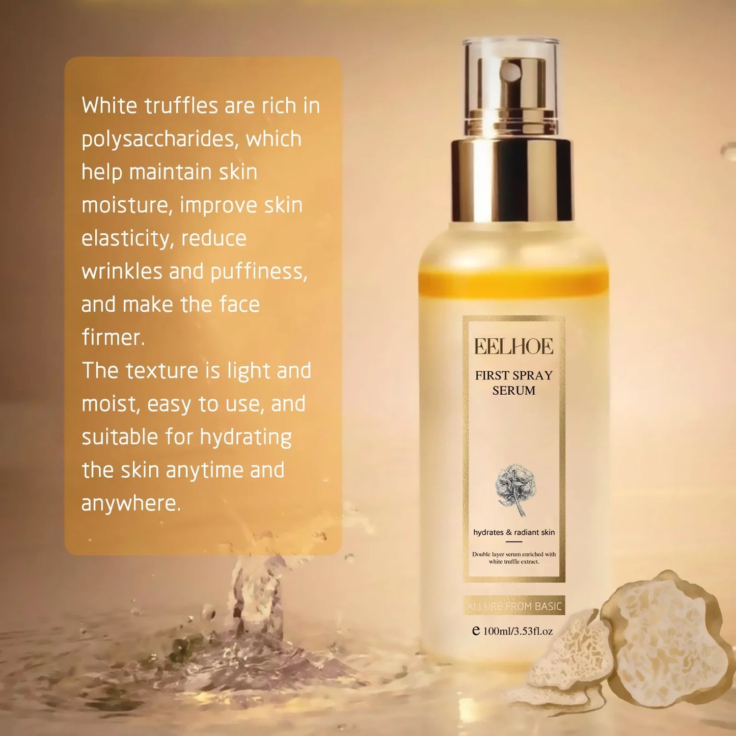EELHOE White Truffle Hydrating Face Serum Spray 100ml