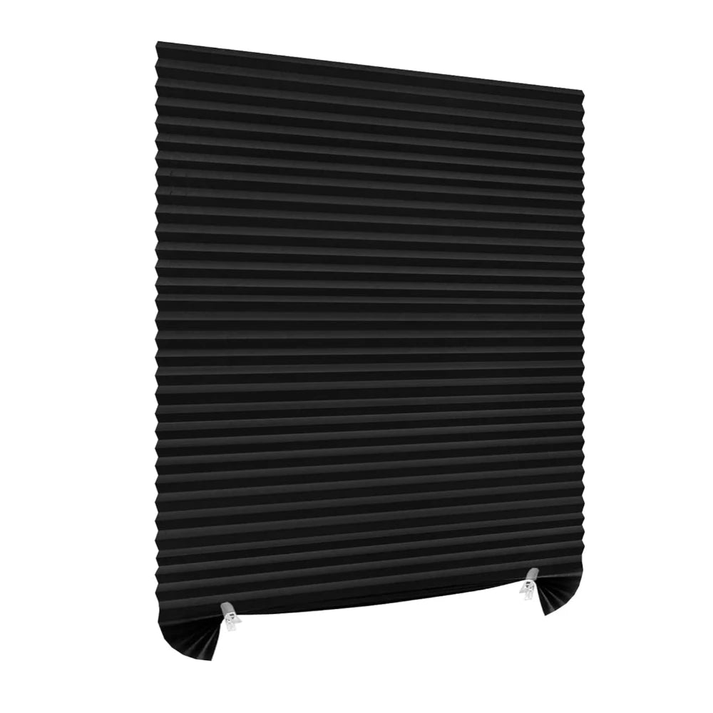 No Drill Blinds for Windows Blinds Stick on Curtains Blinds Light Filtering Privacy Protection Easy to Cut & Install with 2 Clip Peaceful Pleasures Health and Wellness Black 90X180CM
