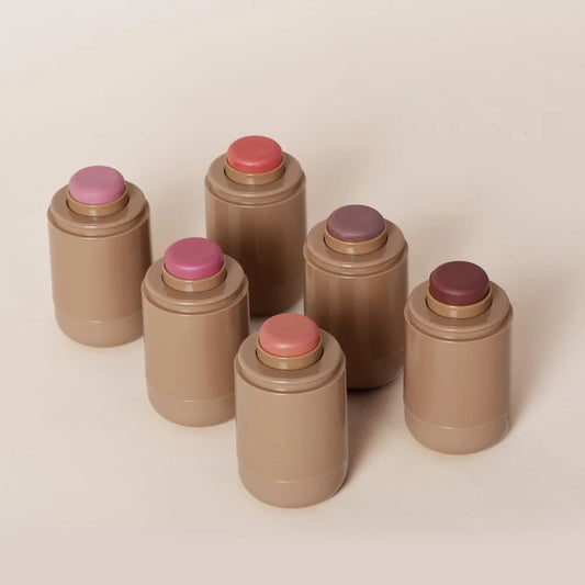 Magic Blush Stick 3-in-1 Cheek Lip Tinted Moistured Blush Stick Silky Brighten Blush Cream Blusher Cosmetics Tubes Matte Contour Peaceful Pleasures Health and Wellness