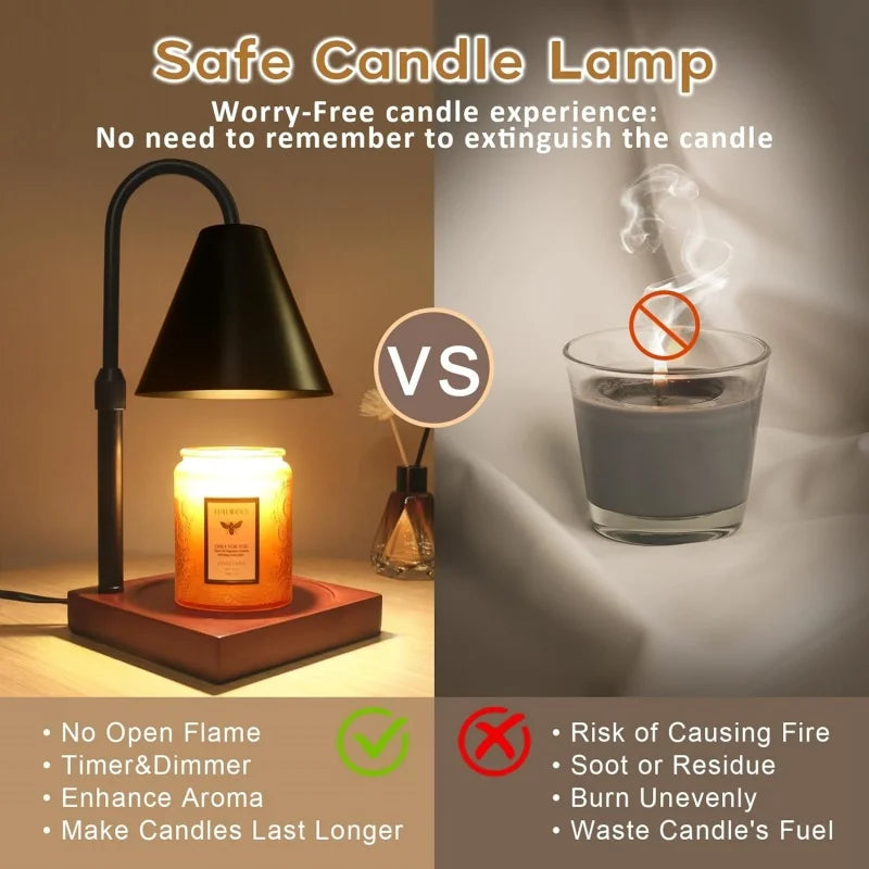 Candle Warmer Lamp with Timer & Dimmer | Wax Warmer Home Gift