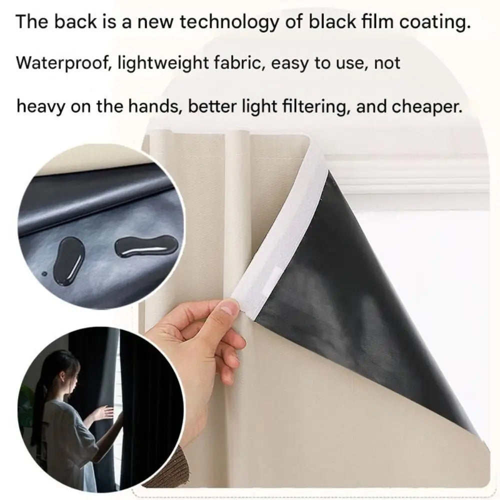 Self-Adhesive Blackout Curtains | No-Drill Privacy Panel