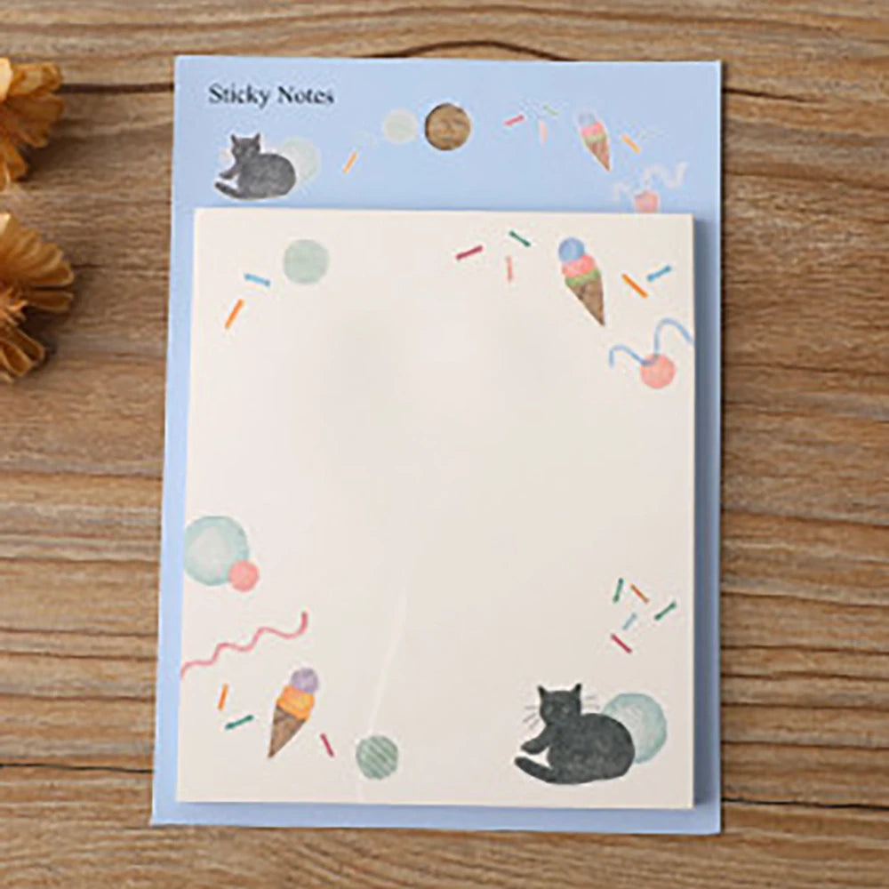 Creative Notes Japanese Cartoon Message Exquisite Cute Cat Memo Diary