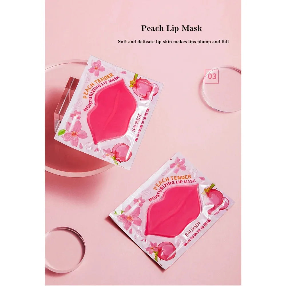 LAIKOU Collagen Fruit Essence Lip Mask – Moisturizing Gel Patches