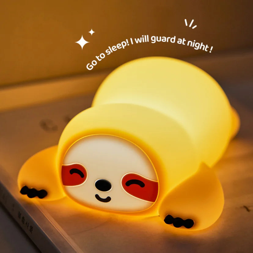 Cute Animal Giraffe Panda Silicone Night Light Timer Patting Lamp Rechargeable Night Lamp for Kids Boys Birthday Gift Room Decor Peaceful Pleasures Health and Wellness