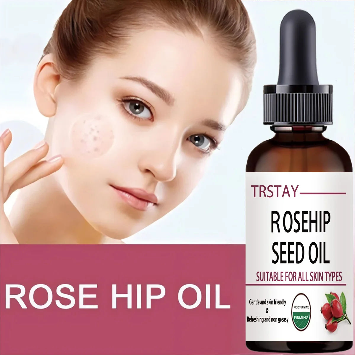 TRSTAY Rosehip Face Oil – Moisturizing & Brightening Serum